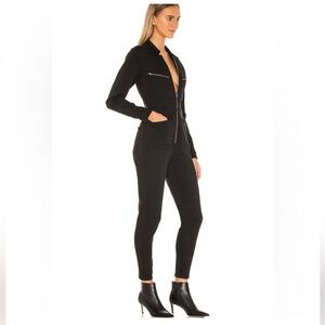Free People Sleek Black Jumpsuit with Zipper